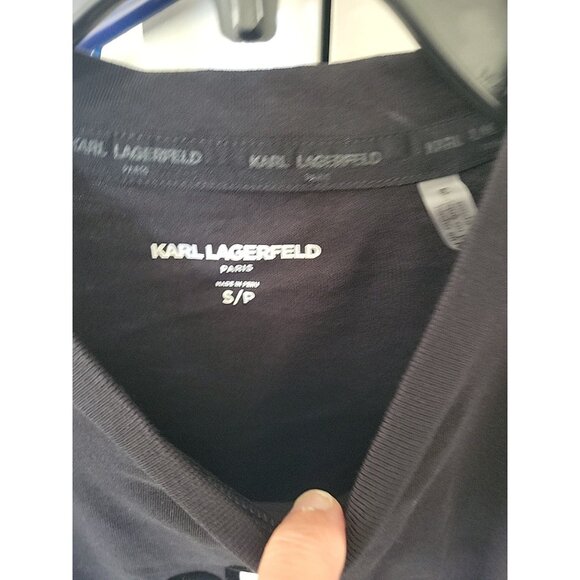 KARL LAGERFELD Mens Short Sleeve Crewneck Karl Knight Graphic T-Shirt Small - Picture 3 of 7